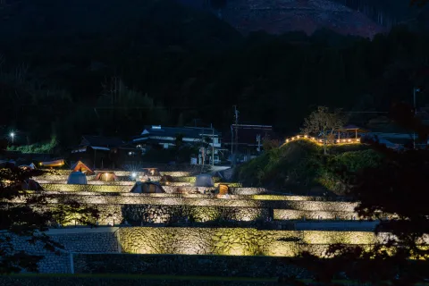 竹棚田の夜景(参考写真)