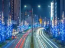 夜の街を彩るイルミネーション