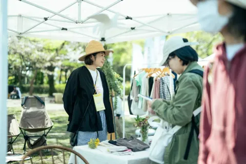 湘南茅ヶ崎クラフトフェアいちの市の会場風景
