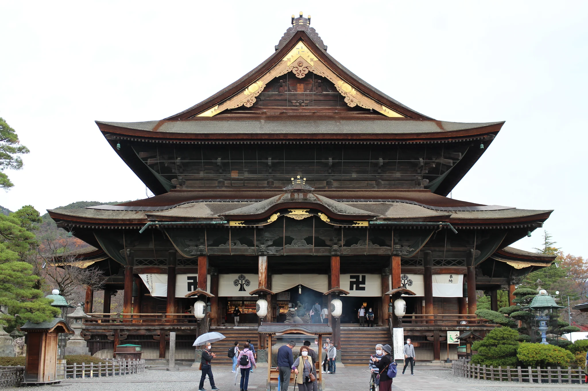 National Treasure Main Hall of Zenkoji Temple in Nagano City