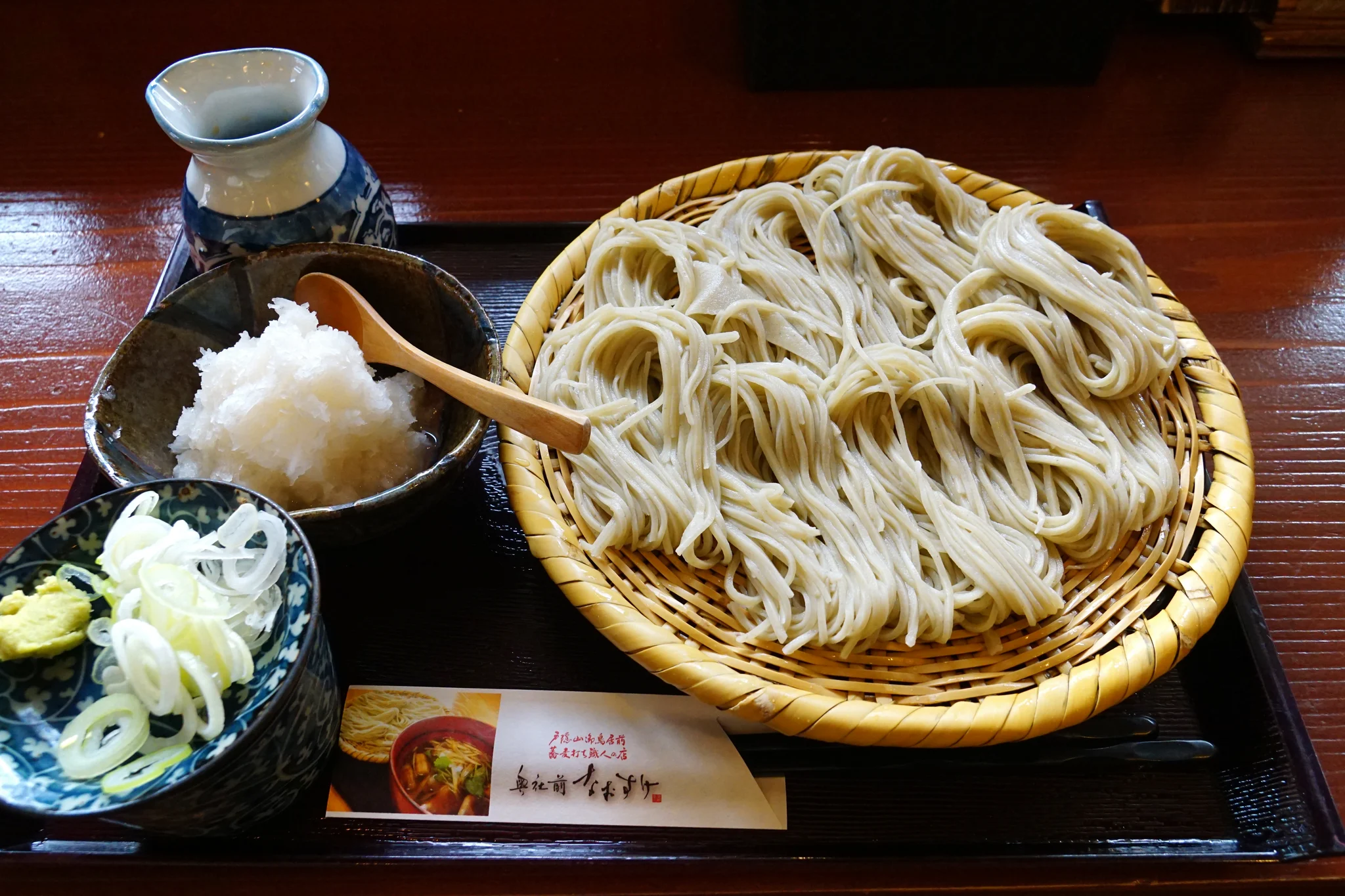 Handcrafted Togakushi Soba Arranged in Traditional Bocchi Mori Bunches