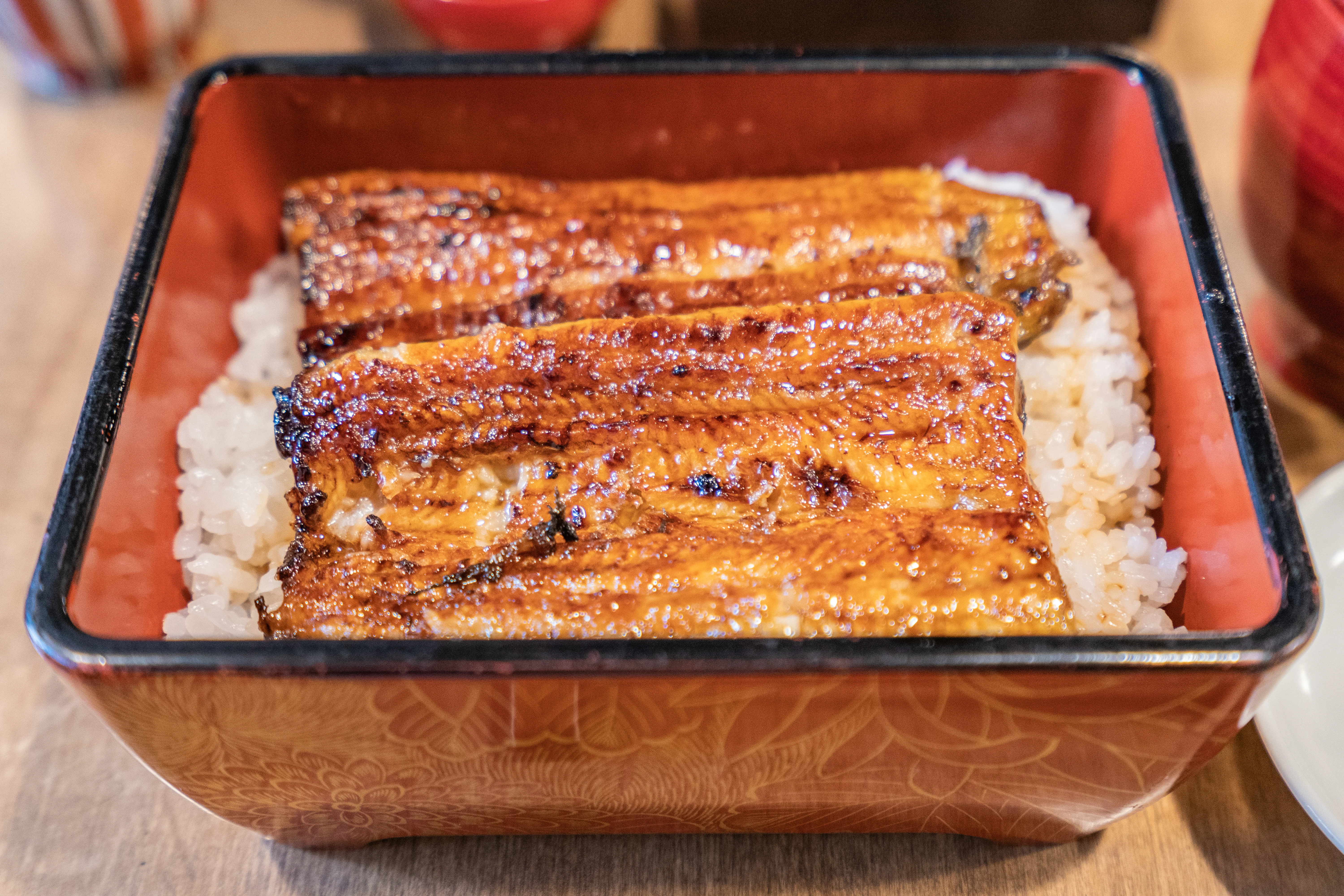 Charcoal Grilled Hamana Lake Eel Kabayaki Glistening with Aged Sweet Soy Glaze